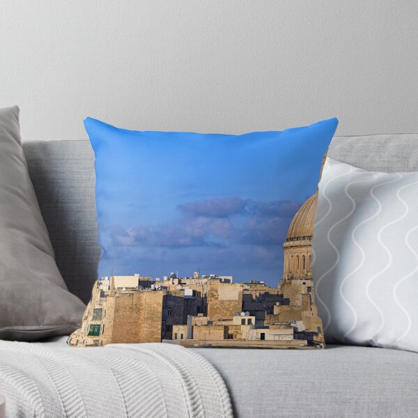 Item preview, Valletta skyline with Basilica of Our Lady of Mount Carmel and St Paul's Pro-Cathedral designed and sold by goceris.