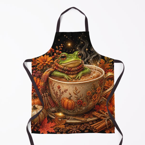 Item preview, Cozy Frog Coffee Autumn designed and sold by ASWIN STUDIO.