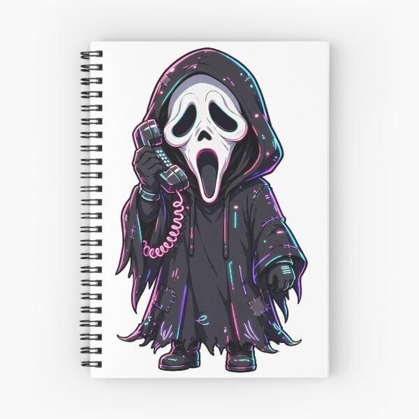 Item preview, Ghostface Neon Glow Sticker - Halloween designed and sold by Lesley D.