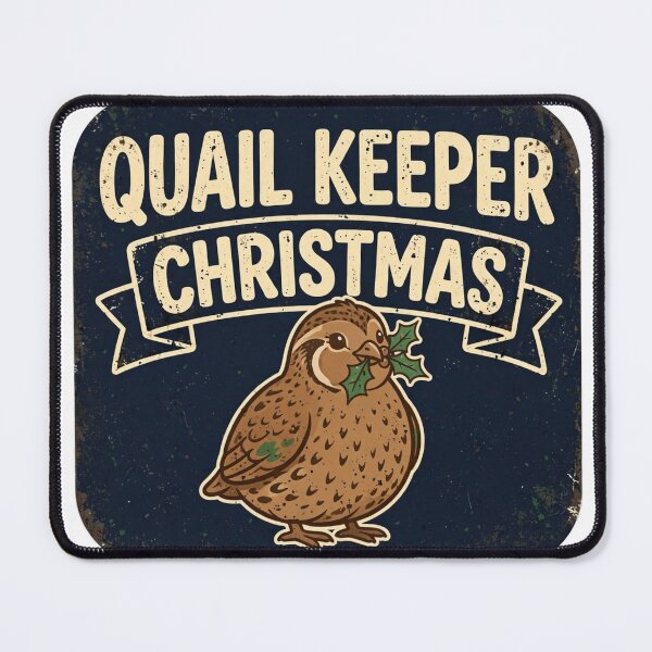 Item preview, Quail Keeper Christmas Shirt - Funny Bird Lover Hand-Lettered Tee designed and sold by KERK Art and Design.
