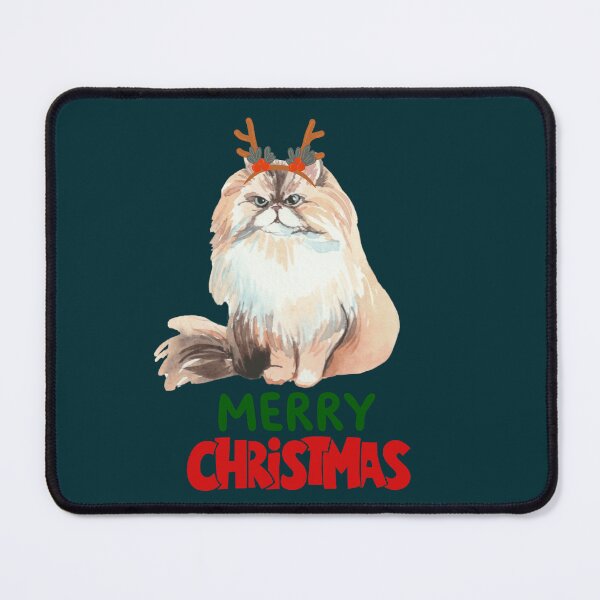 Item preview, Cute Persian Cat Merry Christmas Holiday Art designed and sold by stormk10.