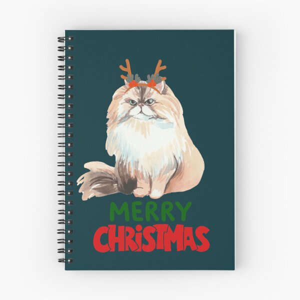 Item preview, Cute Persian Cat Merry Christmas Holiday Art designed and sold by stormk10.