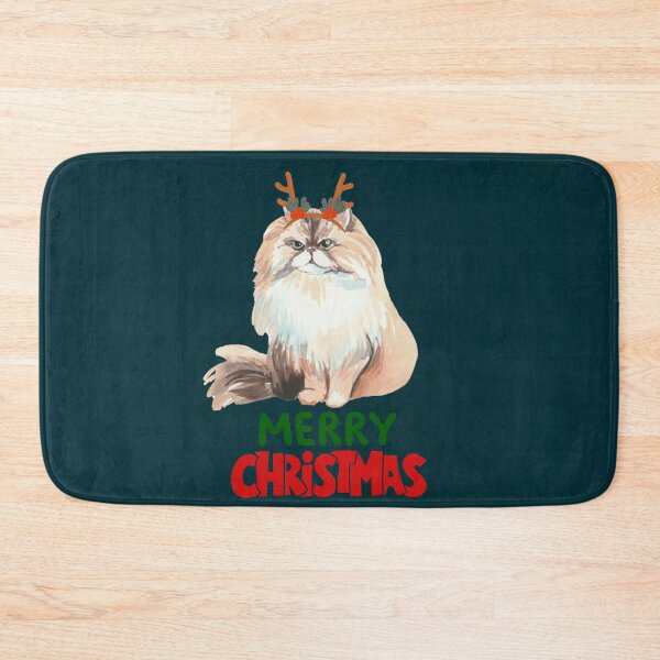Item preview, Cute Persian Cat Merry Christmas Holiday Art designed and sold by stormk10.