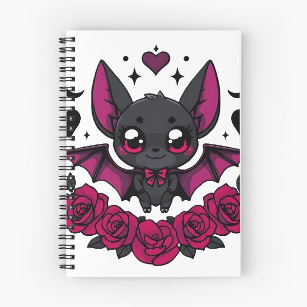 Item preview, Cute Gothic Bat | Kawaii Vampire Bat With Pink Eyes & Roses designed and sold by dreamz-world.