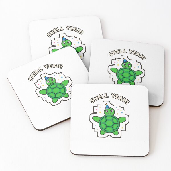 Item preview, Shell Yeah Party Turtle Sticker designed and sold by The Oakhaven Archive.