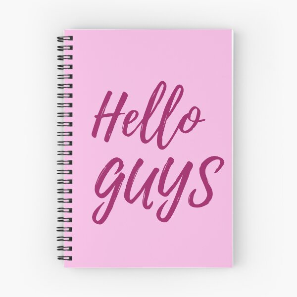 Item preview, Hello Guys Aesthetic Handlettering Typography designed and sold by Theselinara.