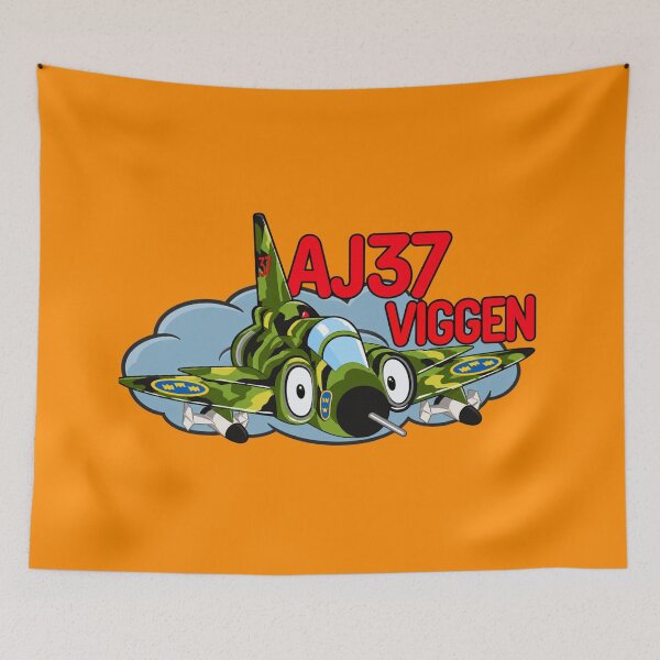 Item preview, Camouflage AJ37 Viggen Fighter designed and sold by AeroToonsPlane.