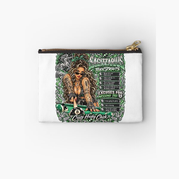 Item preview, Sagittarius Pool Player Toxic Traits & 8 Ball Excuses | Crazy Husky Chick designed and sold by Crazyhuskychick.