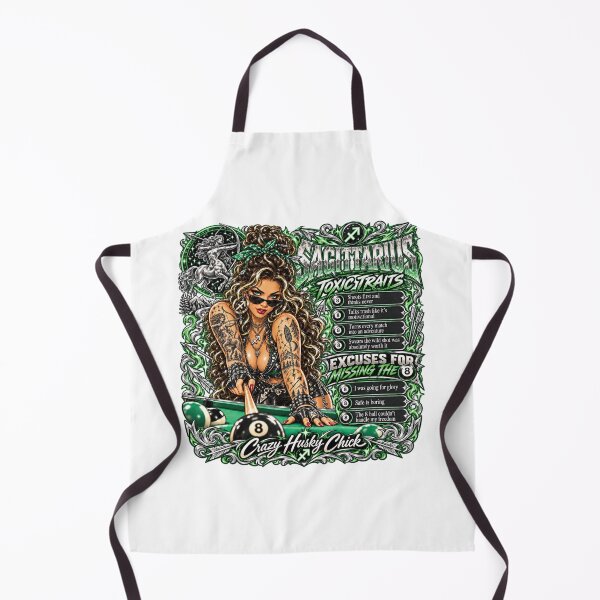 Item preview, Sagittarius Pool Player Toxic Traits & 8 Ball Excuses | Crazy Husky Chick designed and sold by Crazyhuskychick.
