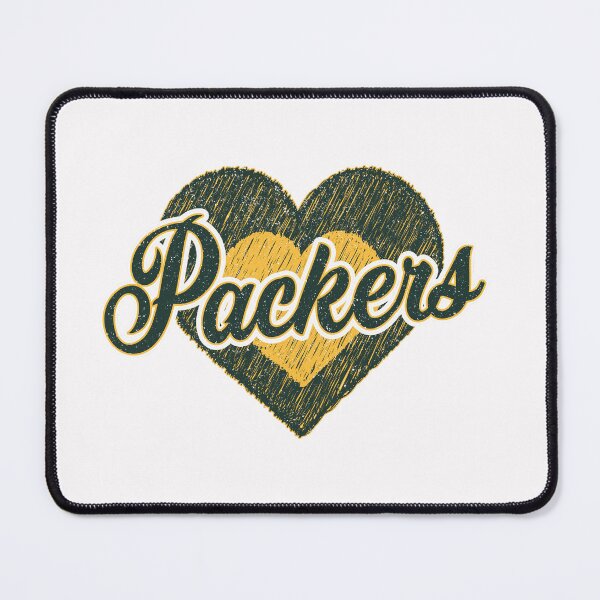 Item preview, Vintage Packers Heart Distressed Football Team Spirit designed and sold by Floral Vintage.