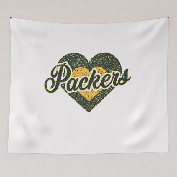 Item preview, Vintage Packers Heart Distressed Football Team Spirit designed and sold by Floral Vintage.