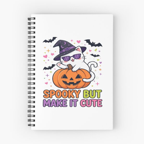 Item preview, Spooky But Make It Cute Cat Pumpkin Halloween designed and sold by Custom Crest.