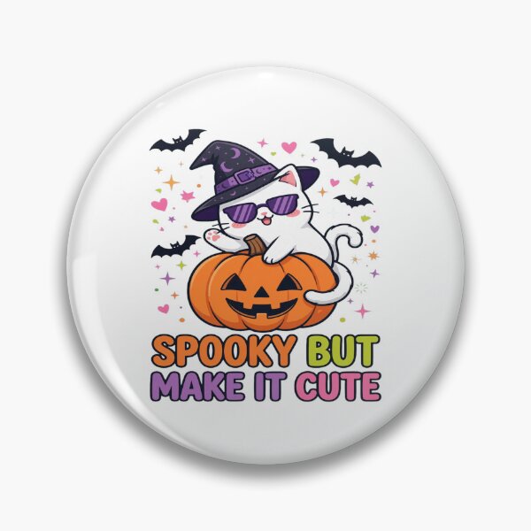 Item preview, Spooky But Make It Cute Cat Pumpkin Halloween designed and sold by Custom Crest.