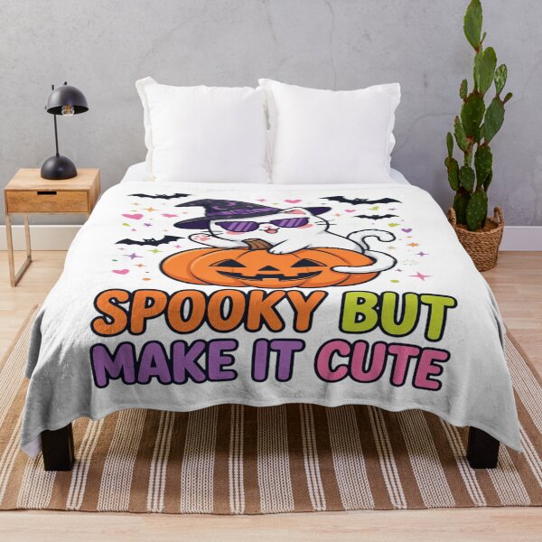 Item preview, Spooky But Make It Cute Cat Pumpkin Halloween designed and sold by Custom Crest.