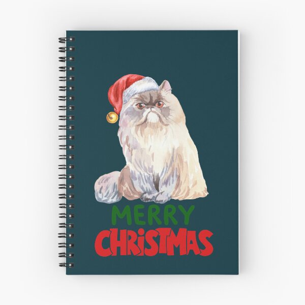 Item preview, Cute Persian Cat Merry Christmas Holiday Art designed and sold by stormk10.