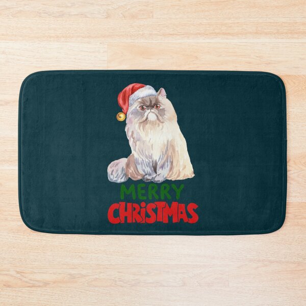 Item preview, Cute Persian Cat Merry Christmas Holiday Art designed and sold by stormk10.
