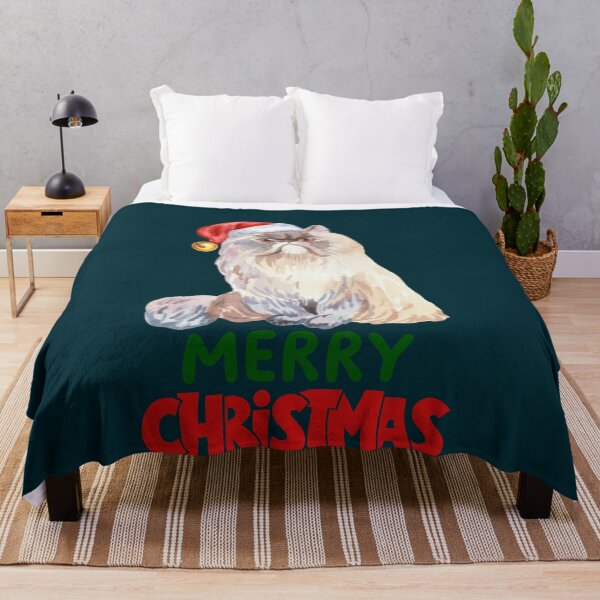 Item preview, Cute Persian Cat Merry Christmas Holiday Art designed and sold by stormk10.