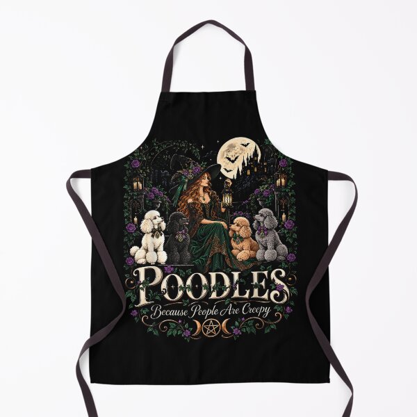 Item preview, Gothic Witch and Poodles in Moonlit Garden designed and sold by NoeValdric.