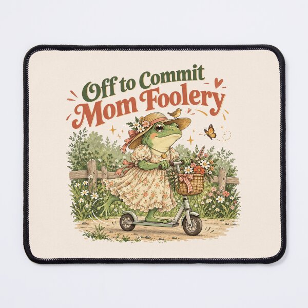 Item preview, Off To Commit Mom Foolery, Funny Frog, Funny Mama, Mom Life, Pregnancy Announcement designed and sold by Quiajia.