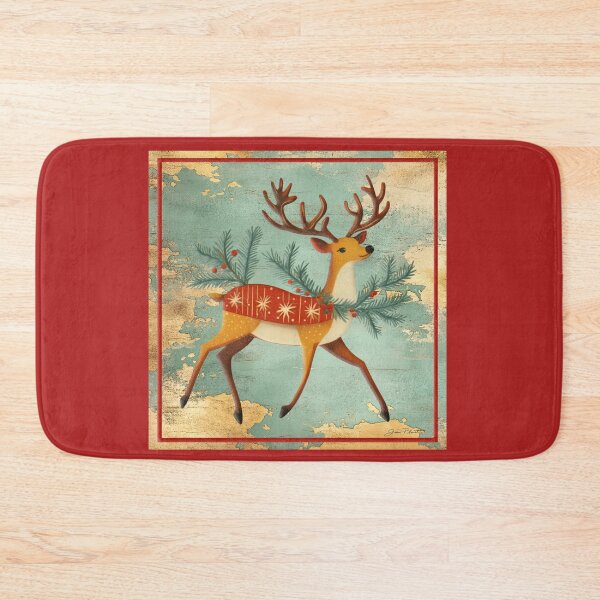 Item preview, Golden Retro Christmas D SQ designed and sold by Jean Plout.
