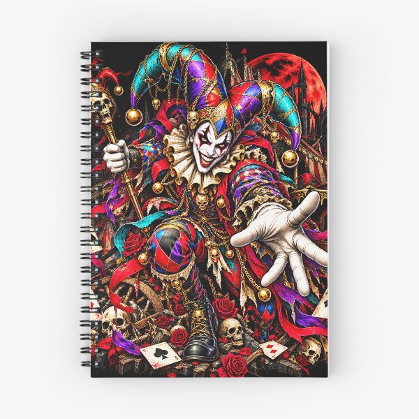 Item preview, The Last Laugh – Sinister Gothic Harlequin Jester designed and sold by TheInkRaven.