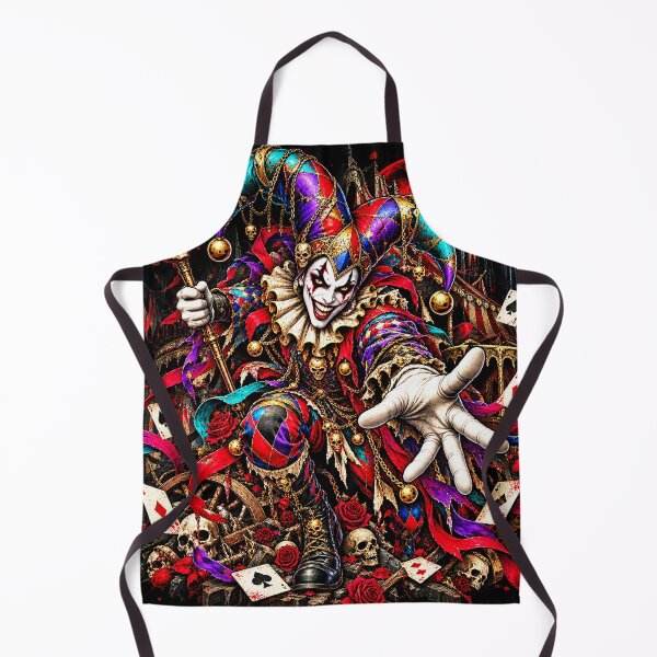 Item preview, The Last Laugh – Sinister Gothic Harlequin Jester designed and sold by TheInkRaven.
