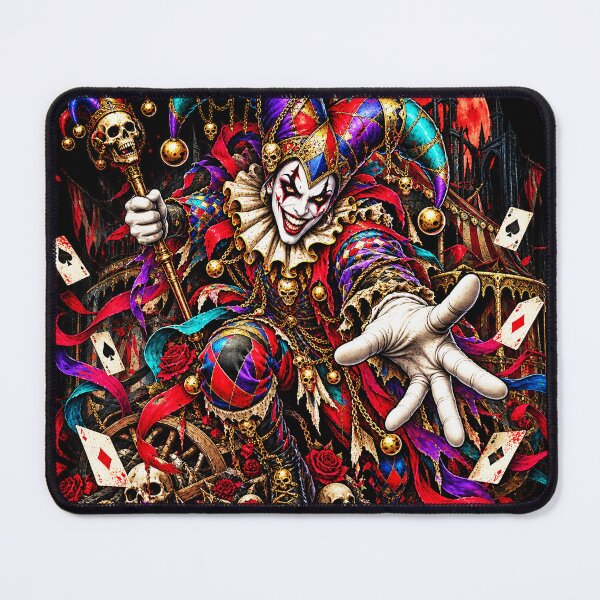 Item preview, The Last Laugh – Sinister Gothic Harlequin Jester designed and sold by TheInkRaven.