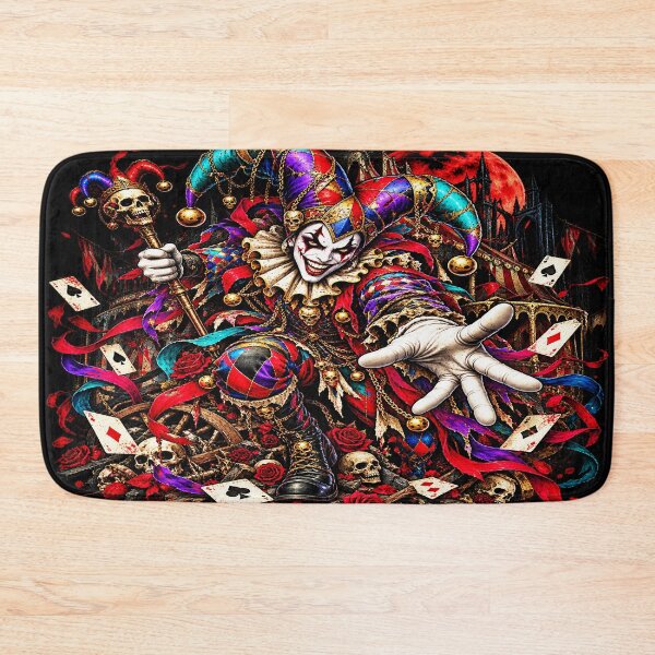Item preview, The Last Laugh – Sinister Gothic Harlequin Jester designed and sold by TheInkRaven.