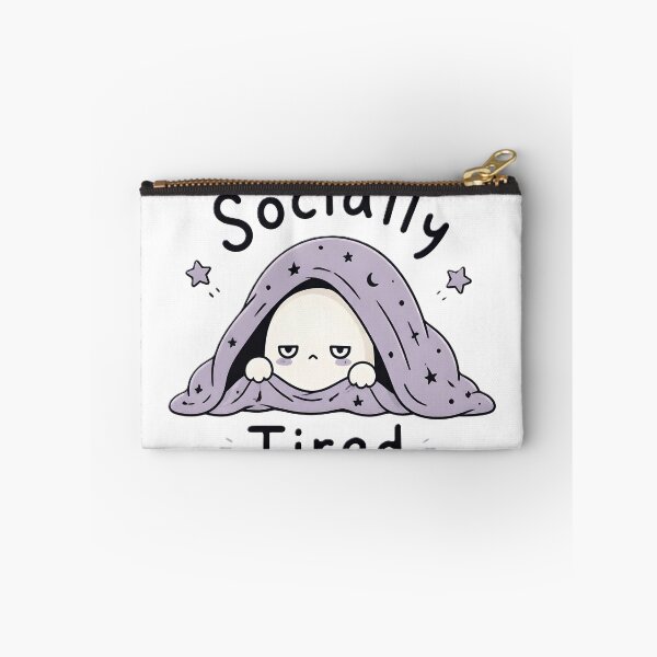 Item preview, Socially Tired Ghost | Introvert Kawaii Ghost Funny Social Battery designed and sold by dreamz-world.