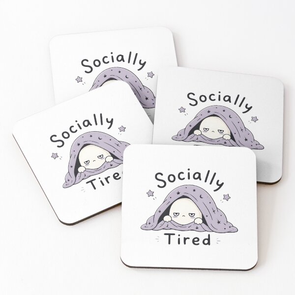 Item preview, Socially Tired Ghost | Introvert Kawaii Ghost Funny Social Battery designed and sold by dreamz-world.