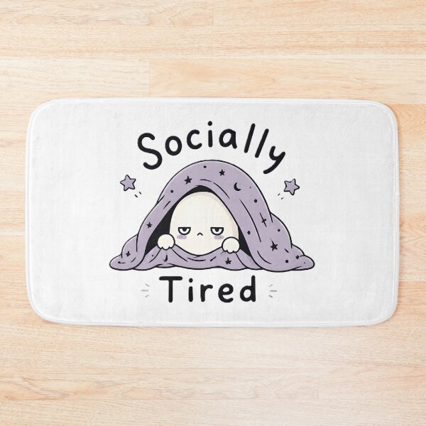 Item preview, Socially Tired Ghost | Introvert Kawaii Ghost Funny Social Battery designed and sold by dreamz-world.