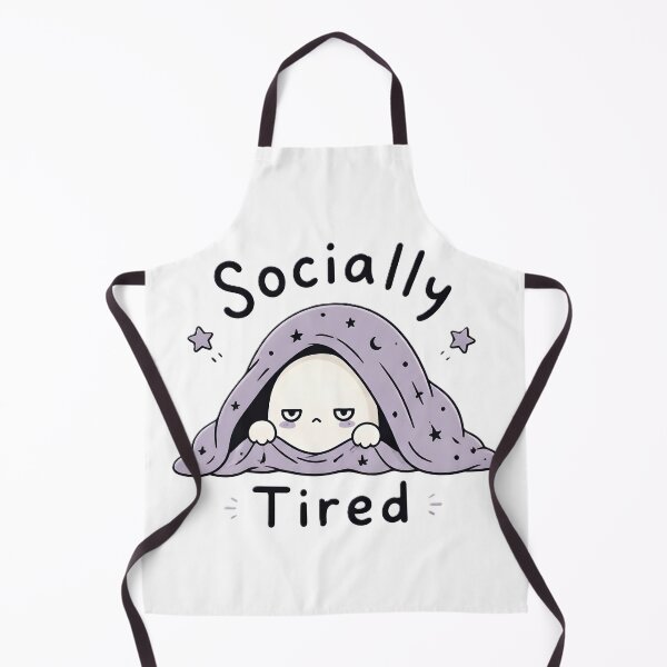 Item preview, Socially Tired Ghost | Introvert Kawaii Ghost Funny Social Battery designed and sold by dreamz-world.