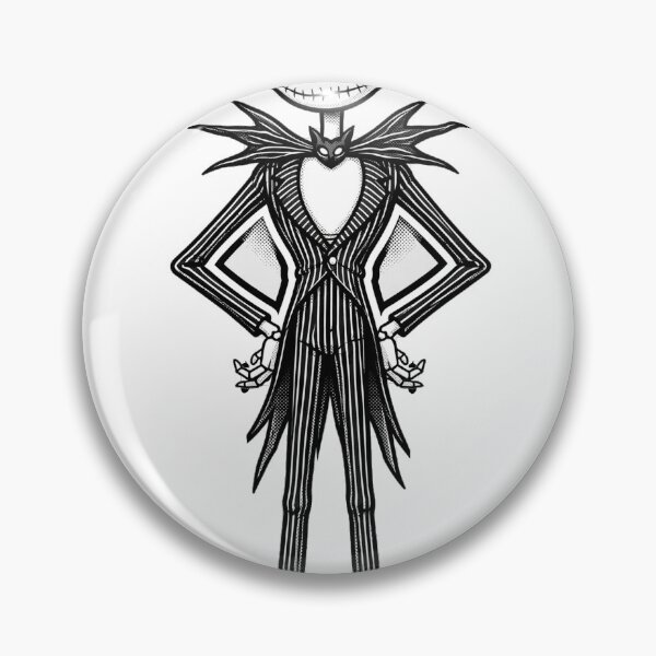 Item preview, Jack Skellington Bold Comic Inks Sticker - Halloween designed and sold by Lesley D.