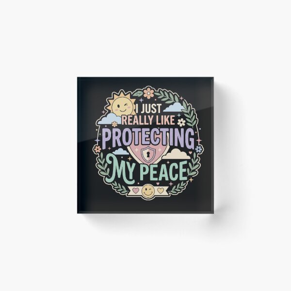 Item preview, I Just Really Like Protecting My Peace Mental Health Self Care Quote designed and sold by AmeliaShirts.