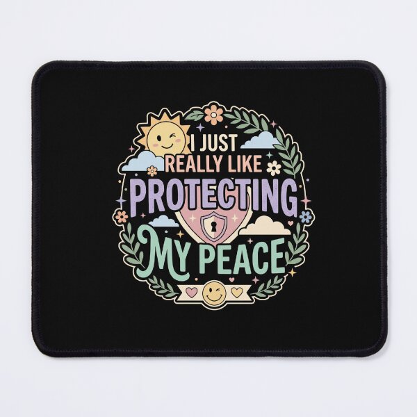 Item preview, I Just Really Like Protecting My Peace Mental Health Self Care Quote designed and sold by AmeliaShirts.