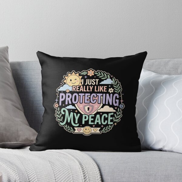 Item preview, I Just Really Like Protecting My Peace Mental Health Self Care Quote designed and sold by AmeliaShirts.