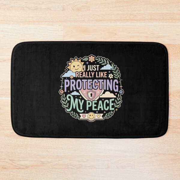 Item preview, I Just Really Like Protecting My Peace Mental Health Self Care Quote designed and sold by AmeliaShirts.