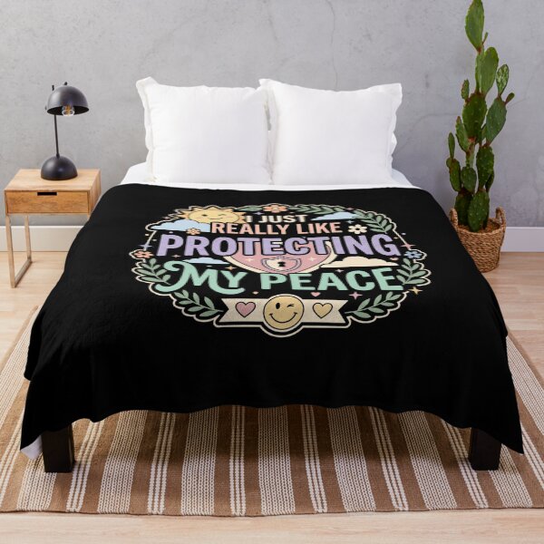 Item preview, I Just Really Like Protecting My Peace Mental Health Self Care Quote designed and sold by AmeliaShirts.