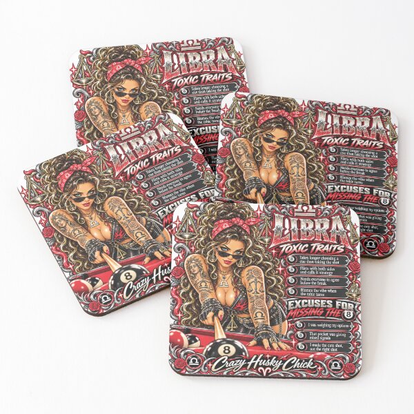Item preview, Libra Pool Player Toxic Traits & 8 Ball Excuses | Crazy Husky Chick designed and sold by Crazyhuskychick.
