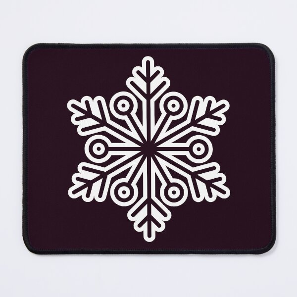 Item preview, Minimalist Winter Snowflake Deep Eggplant Seamless Pattern Art designed and sold by Jyoti Digital Artist.