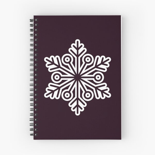 Item preview, Minimalist Winter Snowflake Deep Eggplant Seamless Pattern Art designed and sold by ​Jyoti Digital Artist.