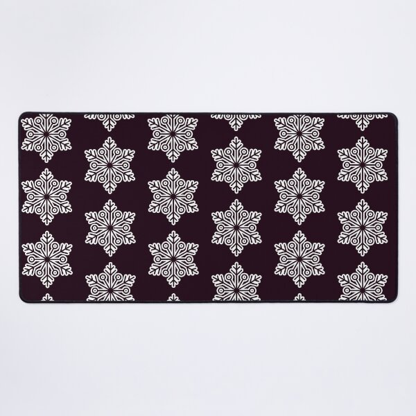 Item preview, Minimalist Winter Snowflake Deep Eggplant Seamless Pattern Art designed and sold by Jyoti Digital Artist.