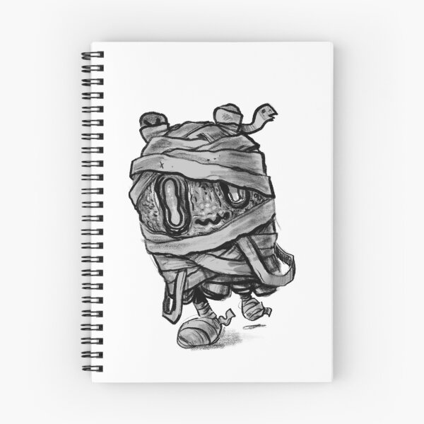 Item preview, Cute Mummy Monster Snake Wrapped Lowbrow Sketch Illustration designed and sold by Nate Bear.