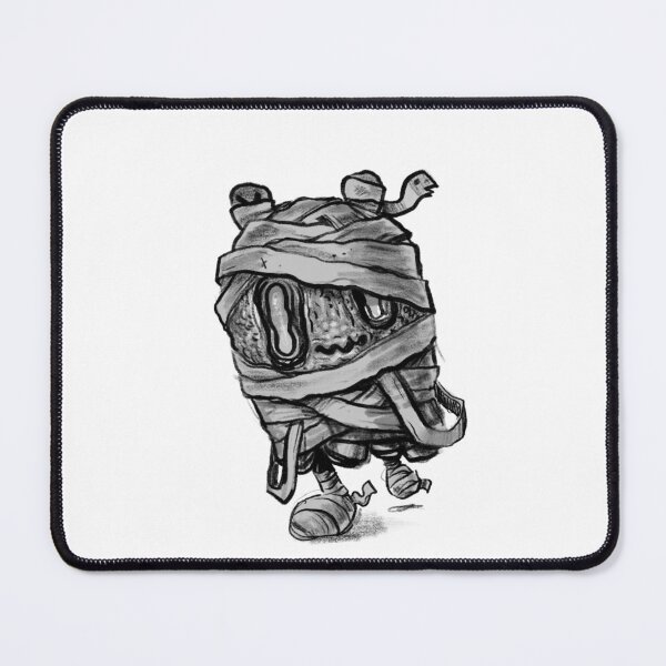 Item preview, Cute Mummy Monster Snake Wrapped Lowbrow Sketch Illustration designed and sold by Nate Bear.