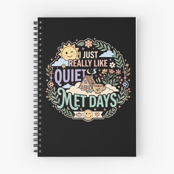 Item preview, I Just Really Like Quiet Days Mental Health Self Care Quote designed and sold by AmeliaShirts.