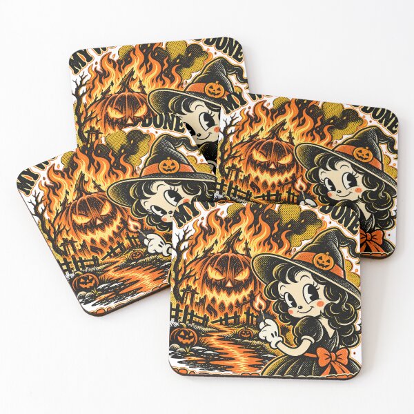 Item preview, My Work Here Is Done Retro Witch Halloween T-Shirt Design designed and sold by KIDEnia.