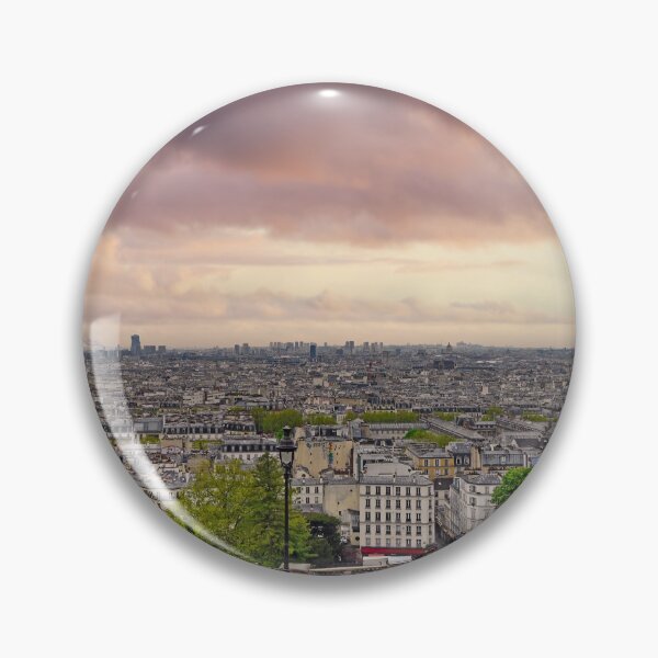 Item preview, Panoramic view of Paris skyline at sunset from Montmartre hill and Sacre-Coeur designed and sold by goceris.