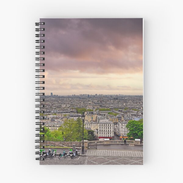Item preview, Panoramic view of Paris skyline at sunset from Montmartre hill and Sacre-Coeur designed and sold by goceris.
