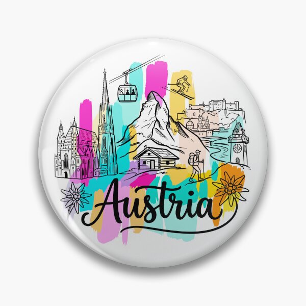 Item preview, Austria Travel Art - Alps & Mountains designed and sold by EdwinkOne.