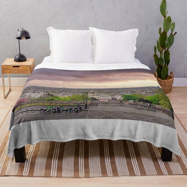 Item preview, Panoramic view of Paris skyline at sunset from Montmartre hill and Sacre-Coeur designed and sold by goceris.